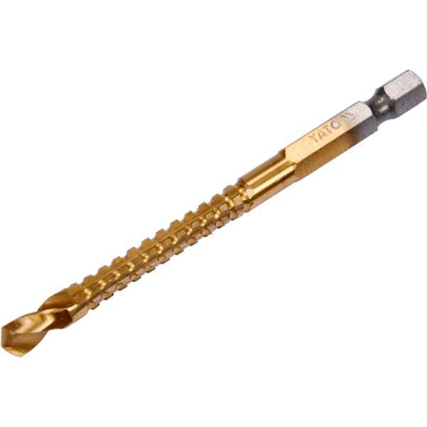 WIERTŁO FREZUJĄCE DO METALU 6,0MM HSS-TIN HEX YT-44823