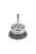 SZCZOTKA CZOŁOWA Z TRZPIENIEM 50MM INOX NA WIERTARKĘ YT-47497