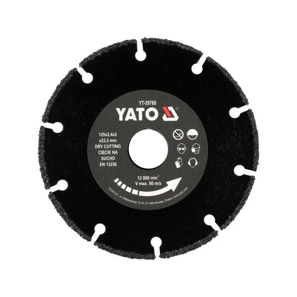 TARCZA DO CIĘCIA DREWNA 125MM YT-59760