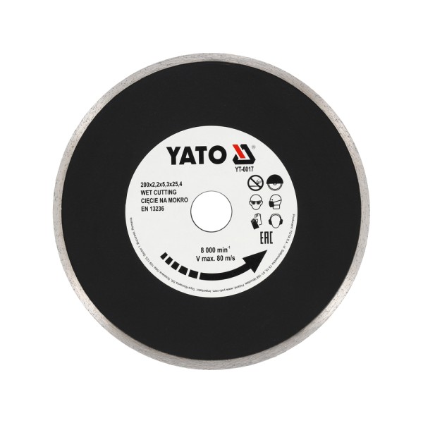 TARCZA DIAMENTOWA, SEGMENT CIĄGŁY 200X25,4 MM YT-6017