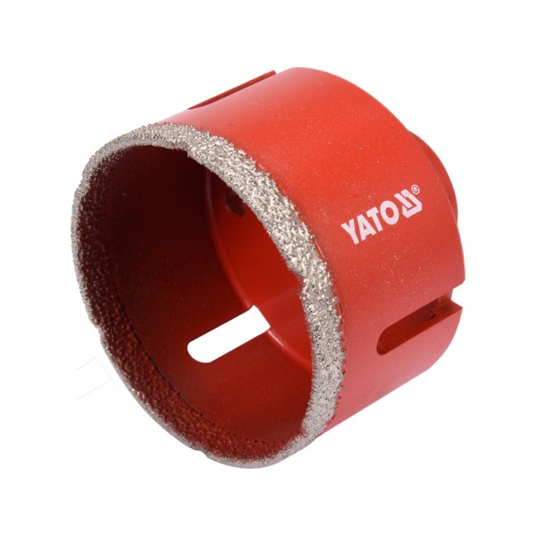 DIAMENTOWE WIERTŁO DO GRESU 68MM, DO WIERCENIA NA SUCHO SZLIFIERKĄ KATOWĄ YT-60447