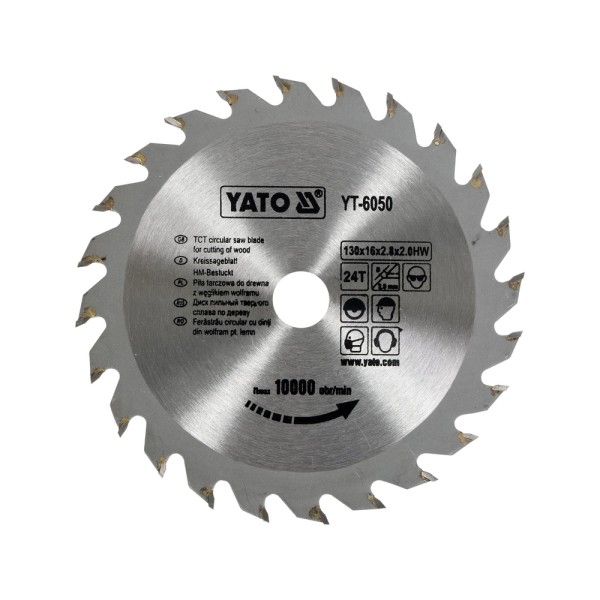TARCZA WIDIOWA 130X24TX16 MM YT-6050
