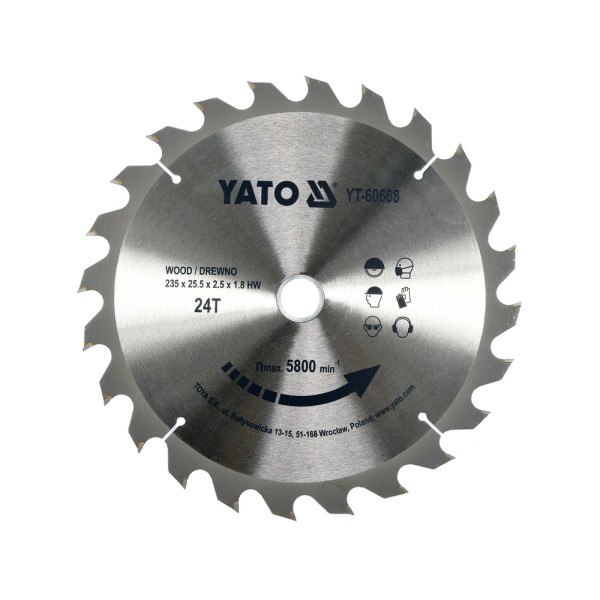 TARCZA WIDIOWA DO DREWNA 160X60TX20MM YT-60581