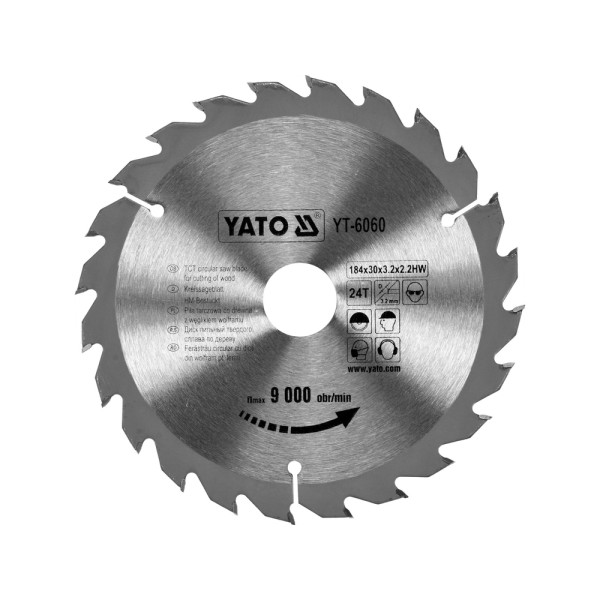TARCZA WIDIOWA 184X24TX30 MM YT-6060