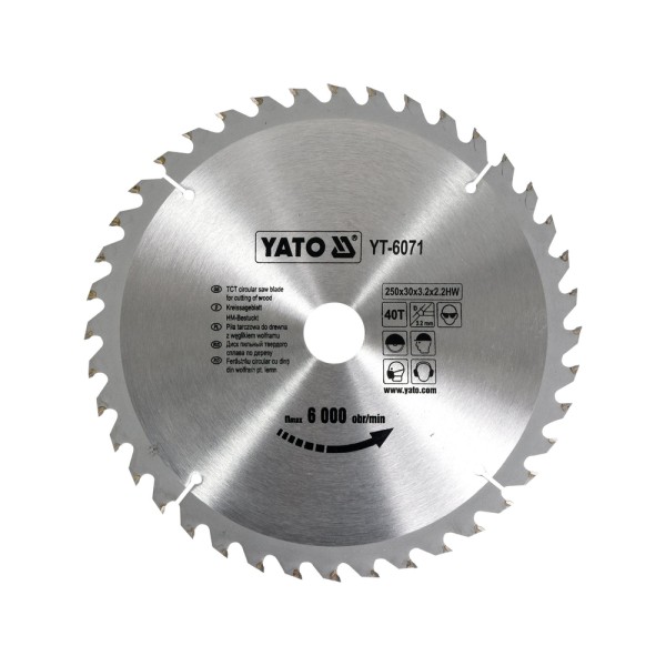 TARCZA WIDIOWA 250X40TX30 MM YT-6071