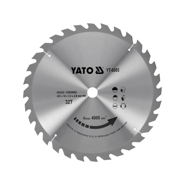 TARCZA WIDIOWA 400X32TX30 MM YT-6085