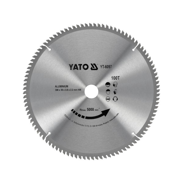 TARCZA WIDIOWA DO ALUMINIUM 300X100TX30 MM YT-6097