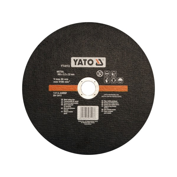 TARCZA DO CIĘCIA METALU 300X3,2X32 MM YT-6113