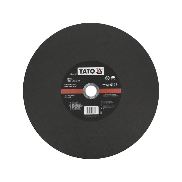 TARCZA DO CIĘCIA METALU 400X4,0X32 MM YT-6137
