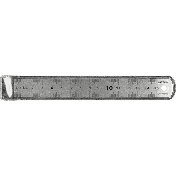 LINIAŁ MIERNICZY STAINLESS STEEL 150MM YT-70720
