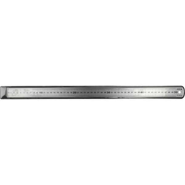 LINIAŁ MIERNICZY STAINLESS STEEL 500MM YT-70722