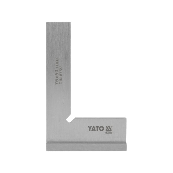 KĄTOWNIK ŚLUSARSKI ZE STOPKĄ 75X50 MM KL II YT-70760