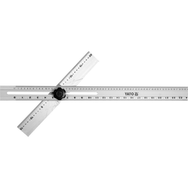 KĄTOWNIK NASTAWNY, ALUMINIOWY L-600 MM X 360 MM YT-70791