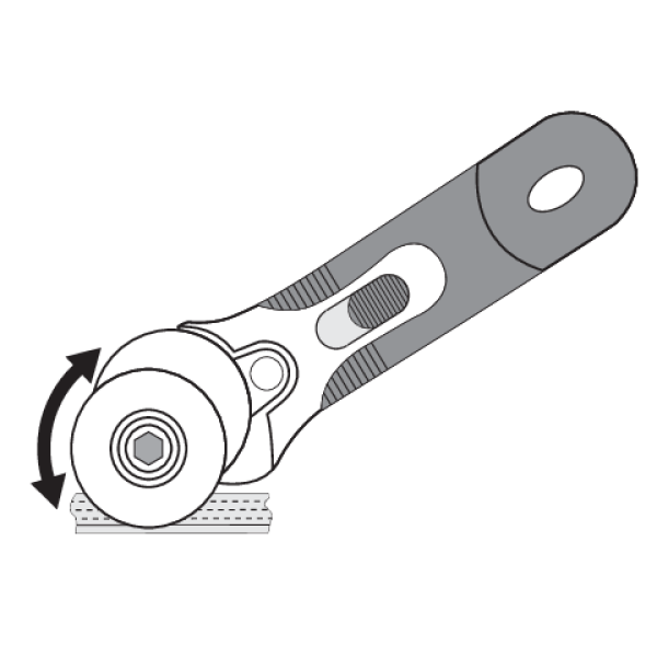NÓŻ Z OKRĄGŁYM OSTRZEM 45 MM YT-75360