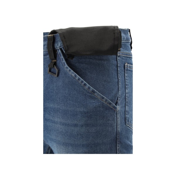 SPODNIE ROBOCZE MONTERSKIE STRETCH JEANS DARK BLUE ROZM. L/XL YT-79053