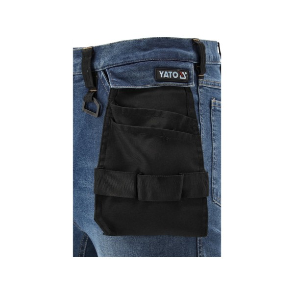 SPODNIE ROBOCZE MONTERSKIE STRETCH JEANS DARK BLUE ROZM. XL YT-79054