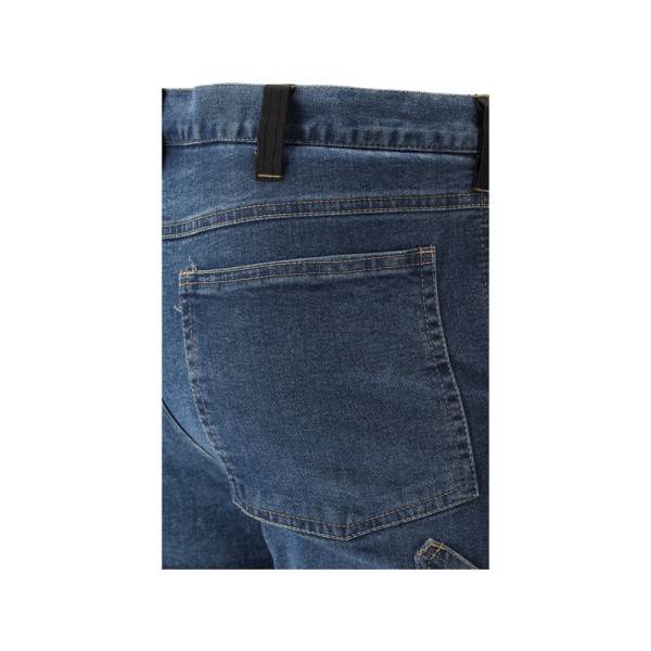 SPODNIE ROBOCZE MONTERSKIE STRETCH JEANS DARK BLUE ROZM. XL YT-79054