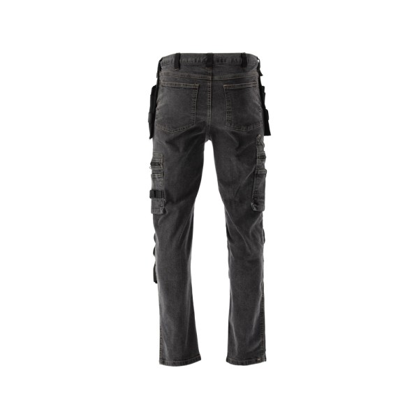 SPODNIE ROBOCZE MONTERSKIE STRETCH JEANS STEEL GREY ROZM. XL YT-79064