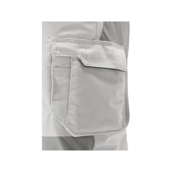SPODNIE ROBOCZE 4-WAY STRETCH SERWAL WHITE ROZM. S YT-79100