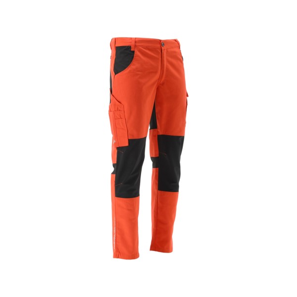SPODNIE ROBOCZE 4-WAY STRETCH SERWAL ORANGE ROZM. S YT-79110