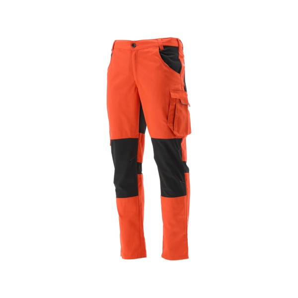 SPODNIE ROBOCZE 4-WAY STRETCH SERWAL ORANGE ROZM. L YT-79112