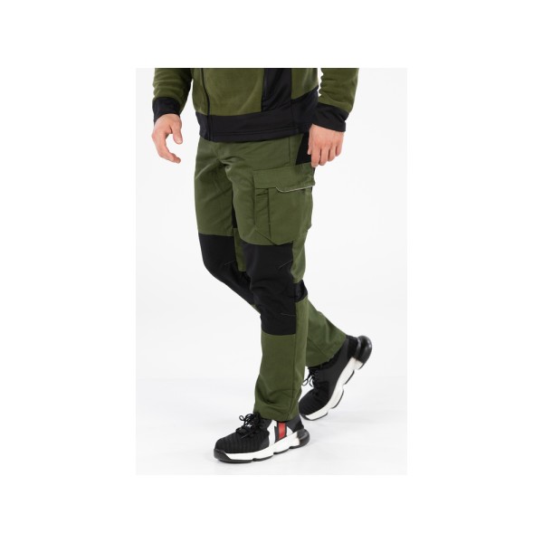 SPODNIE ROBOCZE 4-WAY STRETCH SERWAL GREEN ROZM. S YT-79120