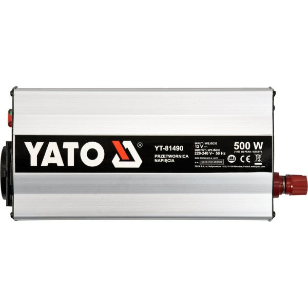 PRZETWORNICA NAPIĘCIA 12/230V 500W YT-81490