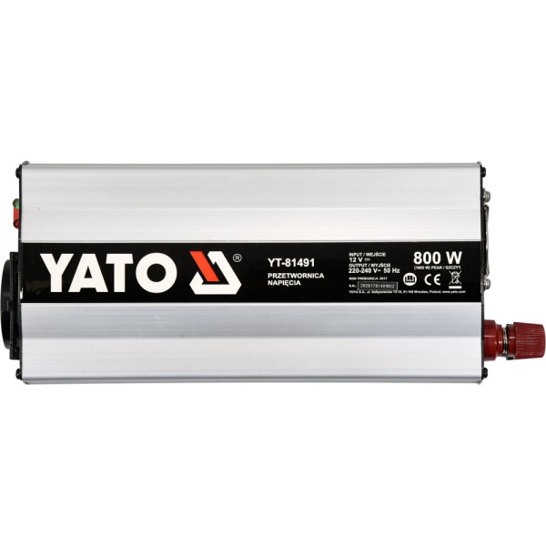 PRZETWORNICA NAPIĘCIA 12/230V 800W YT-81491
