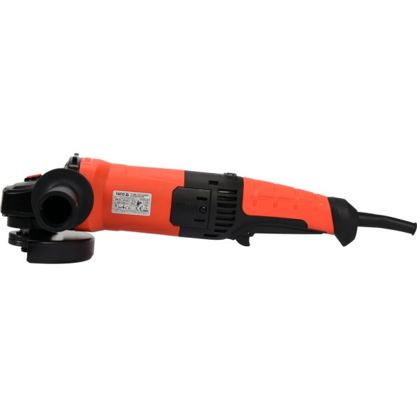 SZLIFIERKA KĄTOWA 1400W 125MM Z TYLNYM UCHWYTEM I REGULACJĄ PRĘDKOŚCI 3000-12000 OBR/MIN YT-82099