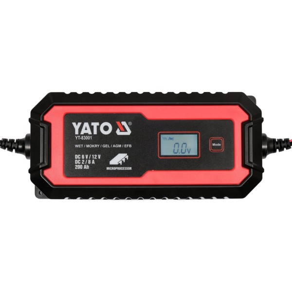 PROSTOWNIK ELEKTRONICZNY Z WYŚWIETLACZEM LCD. ZAKRES  6V/2A, 12V/8A YT-83001