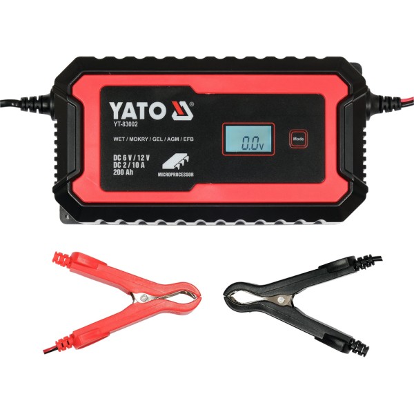 PROSTOWNIK ELEKTRONICZNY Z WYŚWIETLACZEM LCD. ZAKRES  6V/2A, 12V/10A YT-83002