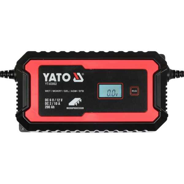 PROSTOWNIK ELEKTRONICZNY Z WYŚWIETLACZEM LCD. ZAKRES  6V/2A, 12V/10A YT-83002