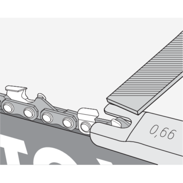 ZESTAW DO OSTRZENA ŁAŃCUCHA 4.5MM 4SZT YT-85041